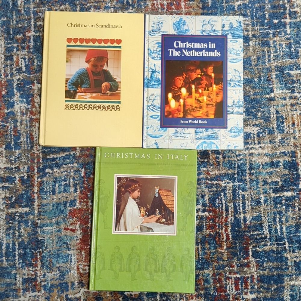 World Book In Christmas Italy, Netherlands, Scandinavia Hardback Books Used 1979